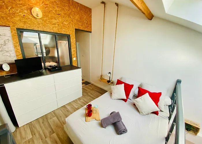 Duplex Industriel - Centre Parking Prive Wifi شقة